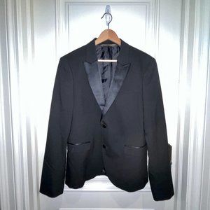 ZARA Man Satin Lapel Tuxedo Suit Jacket